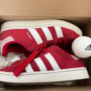Adidas Unisex Sneakers in Red and White